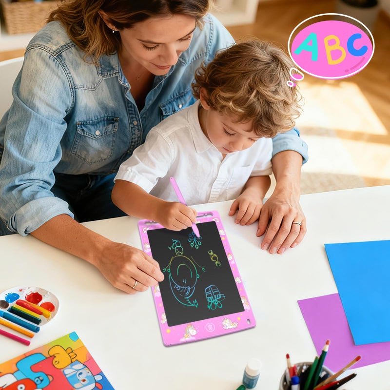Mafiti LCD Writing Tablet 8.5 Inch Electronic Writing Drawing Pads Portable Doodle Board Gifts for Kids Toys for Girls Pink - Image 3